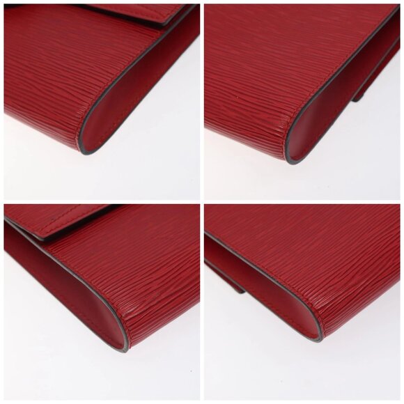 LOUIS VUITTON Epi Pochette Arche Shoulder Bag Red - Picture 16 of 16